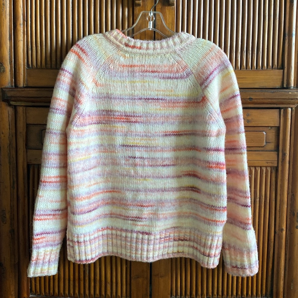 Loft Multi Colored Raglan Sweater - Picture 7 of 11